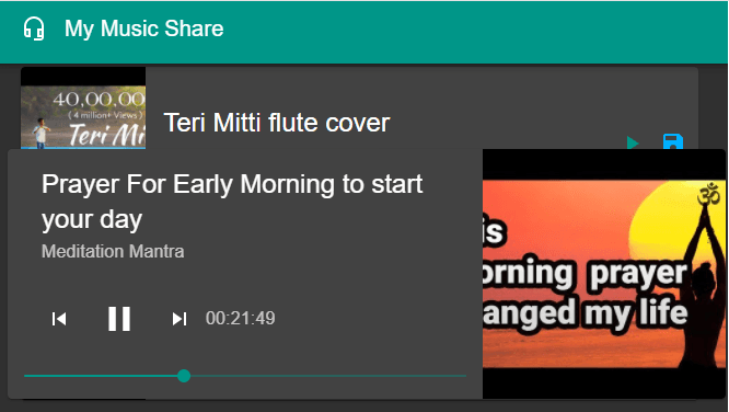 Music Share Application